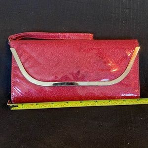 Hot pink wristlet wallet